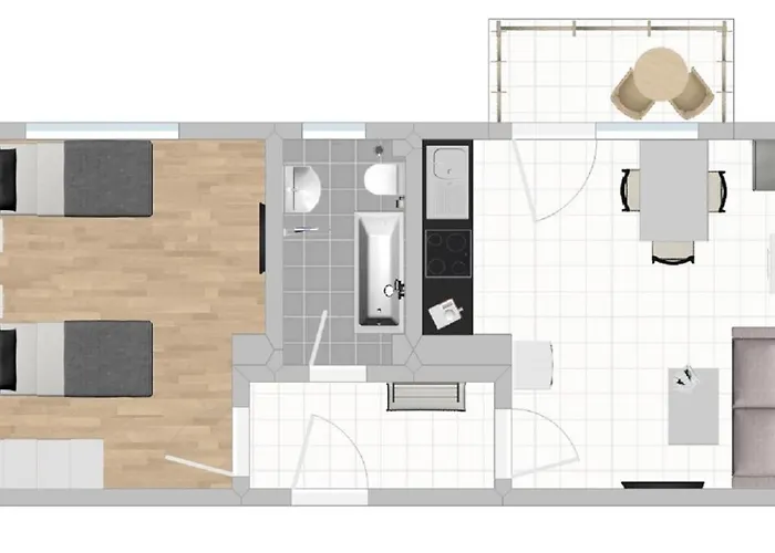 Sad150 - Moderne Monteurwohnungen In Mit Balkon Apartman *